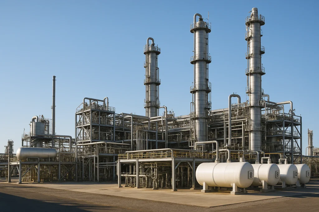 Изображение завода по производству пропена